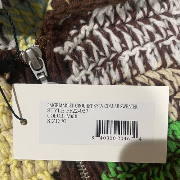 NWT Sea NY Paige Crochet-Knit Polo Sweater - Picture 12 of 12